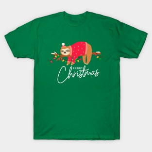 Funny Merry Christmas Sloth T-Shirt